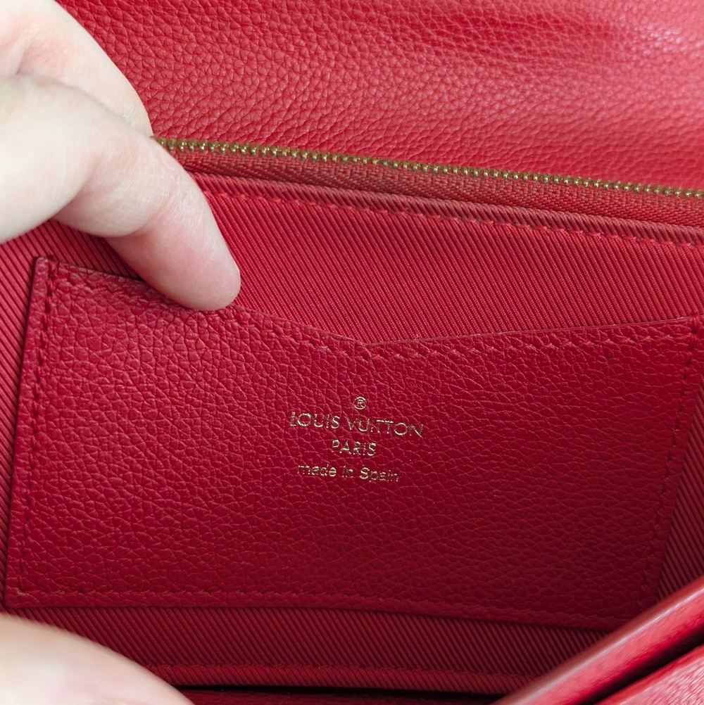 Louis Vuitton Lockme Red Leather Wallet - Picture 8 of 16